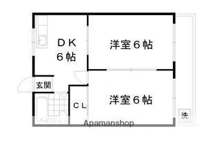 京都府京都市下京区七条御所ノ内南町【マンション】の間取り