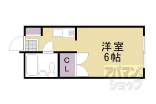 フレグランス菊水【401号室】の間取り