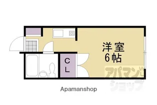 フレグランス菊水【406号室】の間取り
