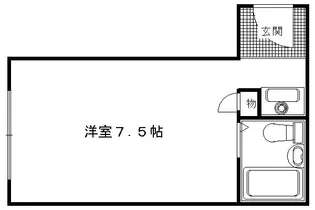 1Kの間取り画像