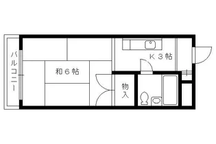 メゾン竹端【302号室】の間取り