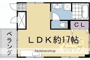 二条コーポ【603号室】の間取り