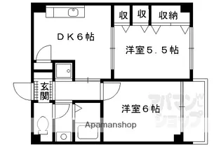 セントアミュー【402号室】の間取り