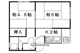 春日マンション【C2号室】の間取り