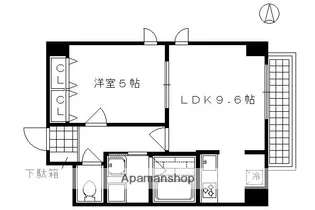 ライオンズマンション祇園【0501号室】の間取り