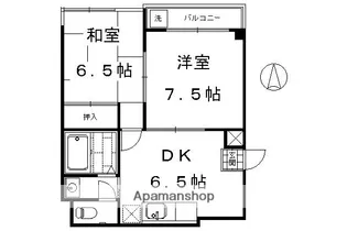ヴィラロイヤルYUKI【406号室】の間取り