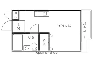 プルシャン山科【405号室】の間取り