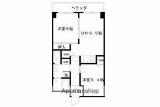 第2洛西ハイツ【3階】の間取り