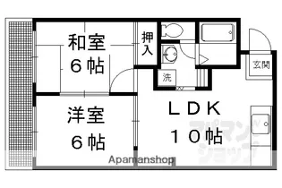 メゾンコルザ【202号室】の間取り
