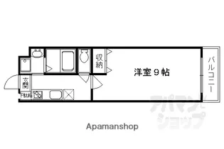 ヒーリングコート御所西【101号室】の間取り