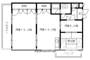 ルシェール西院【4-A号室】の間取り