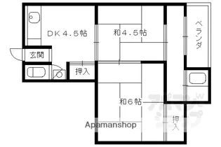 京都府京都市東山区本瓦町【マンション】の間取り