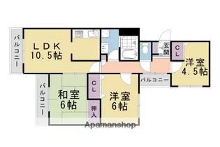 ヴェルデ三番館【103号室】の間取り