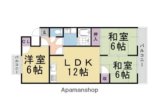 シベール桂泉【4階】の間取り