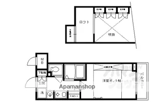 エステムコート京都烏丸II【905号室】の間取り