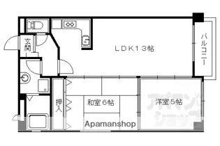 カーサグラン御池【1階】の間取り
