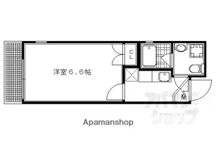 ドーリアKYOTO大宮【4A号室】の間取り