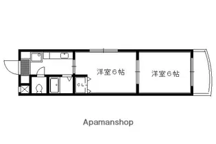 サザンウエーブ【206号室】の間取り