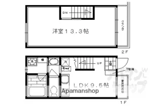 アーバネックス三条【101号室】の間取り