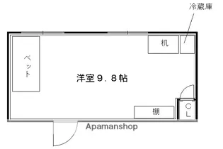 若竹荘【56号室】の間取り