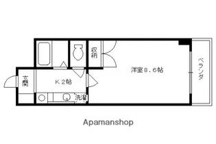 LA FUENTE 友【111号室】の間取り