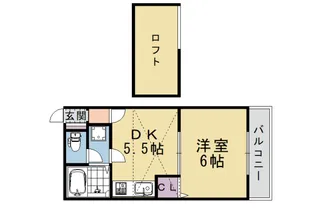 シャルレ5番館【206号室】の間取り