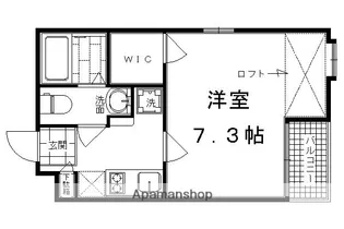 アルティスタ西院【205号室】の間取り