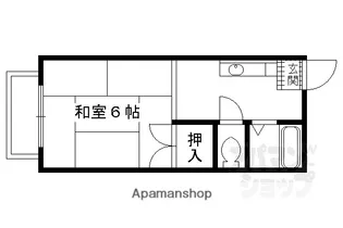 ループ芹川【B-202号室】の間取り