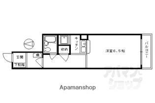 グラン・ドムール四条大宮【404号室】の間取り