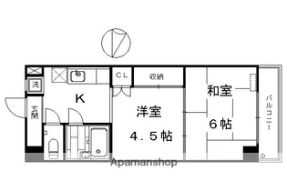 MIREI東福寺【2階】の間取り