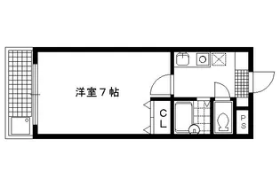 シューパレス【215号室】の間取り