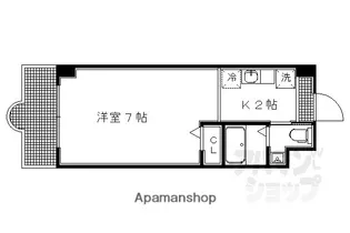 リバーロードタカノ【1階】の間取り