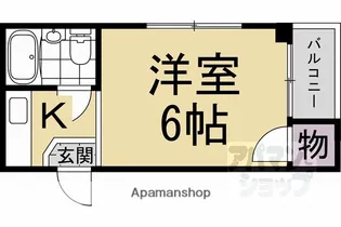 コーポラス河合【203号室】の間取り