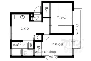 ユニティ小林【1階】の間取り