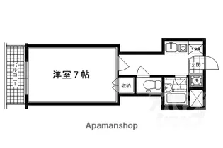 エステムコート御所南【305号室】の間取り