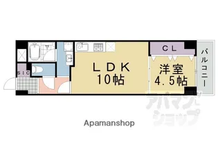 日商岩井丸太町高陽院ハイツ【9F号室】の間取り