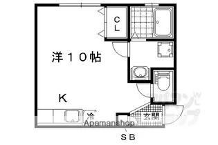 鴨戸ハイツ【3A号室】の間取り