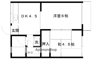 ハイツ野村【203号室】の間取り