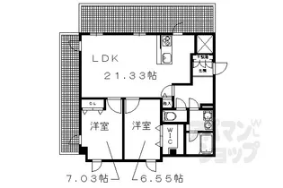 メディナ烏丸御池【1203号室】の間取り
