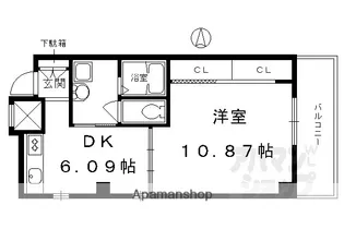 メディナ烏丸御池【901号室】の間取り