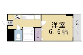 セントポーリア丸太町【305号室】の間取り