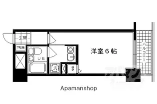 1Kの間取り画像