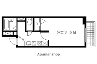 アルティスタ三条【403号室】の間取り