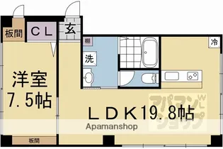 フェアモントビル【202号室】の間取り