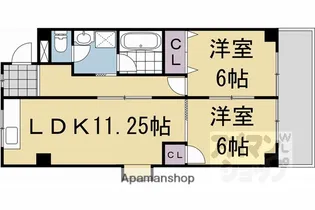 ロイヤルセンタービルコバヤシ【306号室】の間取り