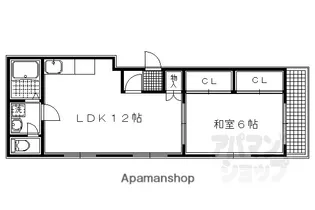 メゾンゼフィール【402号室】の間取り
