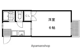 カーサしもがも【101号室】の間取り