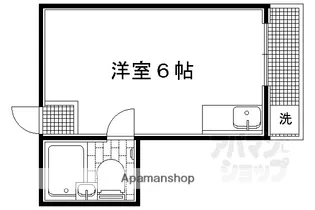 1Rの間取り画像