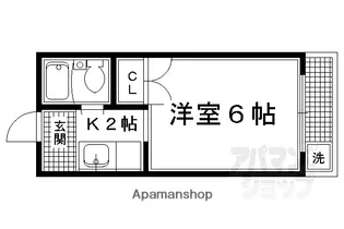 岩倉南河原町マンション【203号室】の間取り