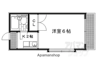岩倉南河原町マンション【107号室】の間取り
